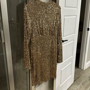 Gianni Bini Gold sparkle dress